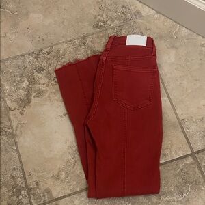Pistola Red Ankle Jeans SZ 25 burnt red